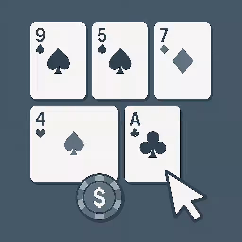 Pai Gow Poker: 7 geheime Regeln für Gewinner 3 Digitale Symbolik von Pai Gow Poker mit Karten und Chip in modernem Design