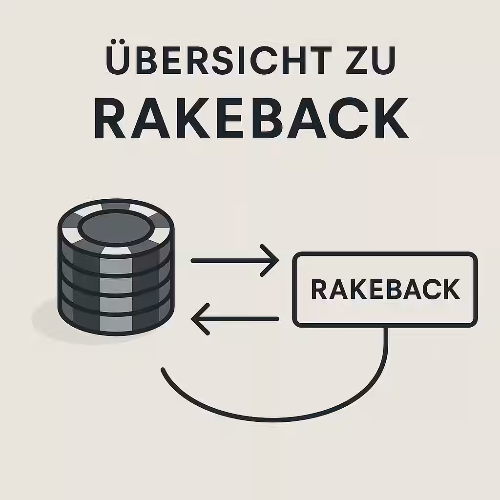 Rakeback: 5 starke Gründe für mehr Gewinn 2 Schema mit Pfeilen und Chips erklärt Rakeback visuell