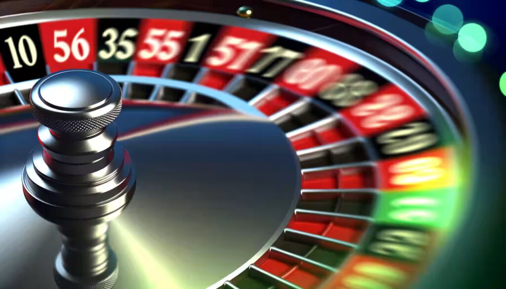 Roulette Systeme: 10 Tipps für mehr Erfolg 3 Eine realistische Darstellung eines Roulette-Kessels mit Gewinnchancen-Visualisierung.